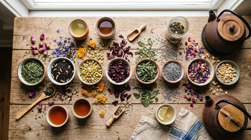 Sélection de thés et infusions Vertcitron